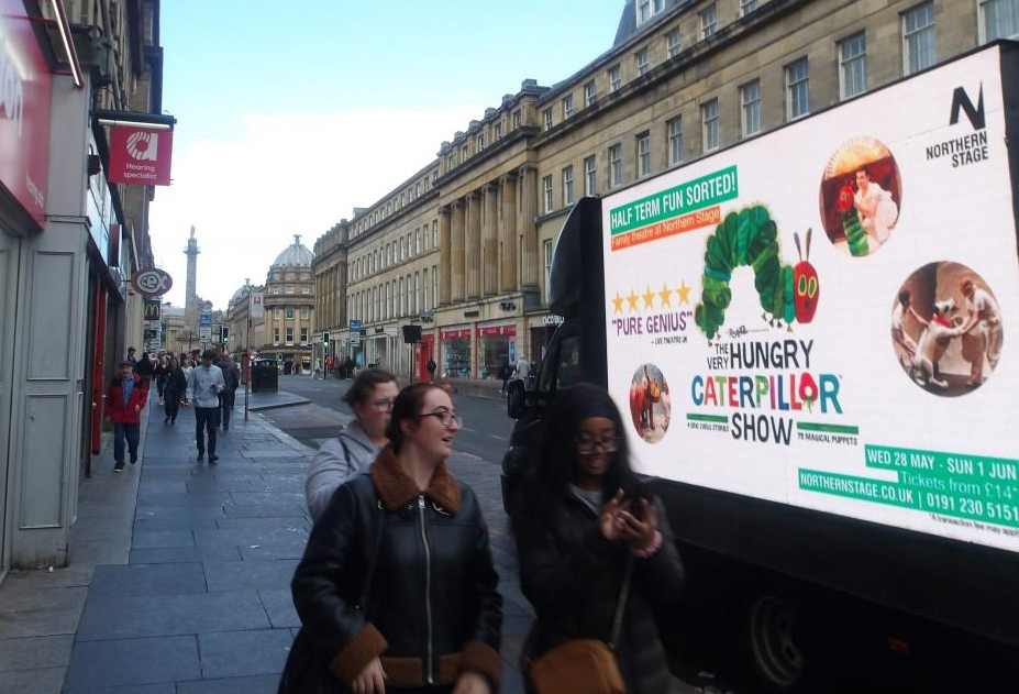 AdsDirectLtd's tweet image. Our glorious #digivan put on a fine performance for @northern_stage at a recent @nufc match. Email us and get your message seen in front of #footballfans &amp;amp; #shoppers next season- digivan@adsdirect.org.uk We cover all #football or #rugby #stadiums and #concertarenas in the #uk