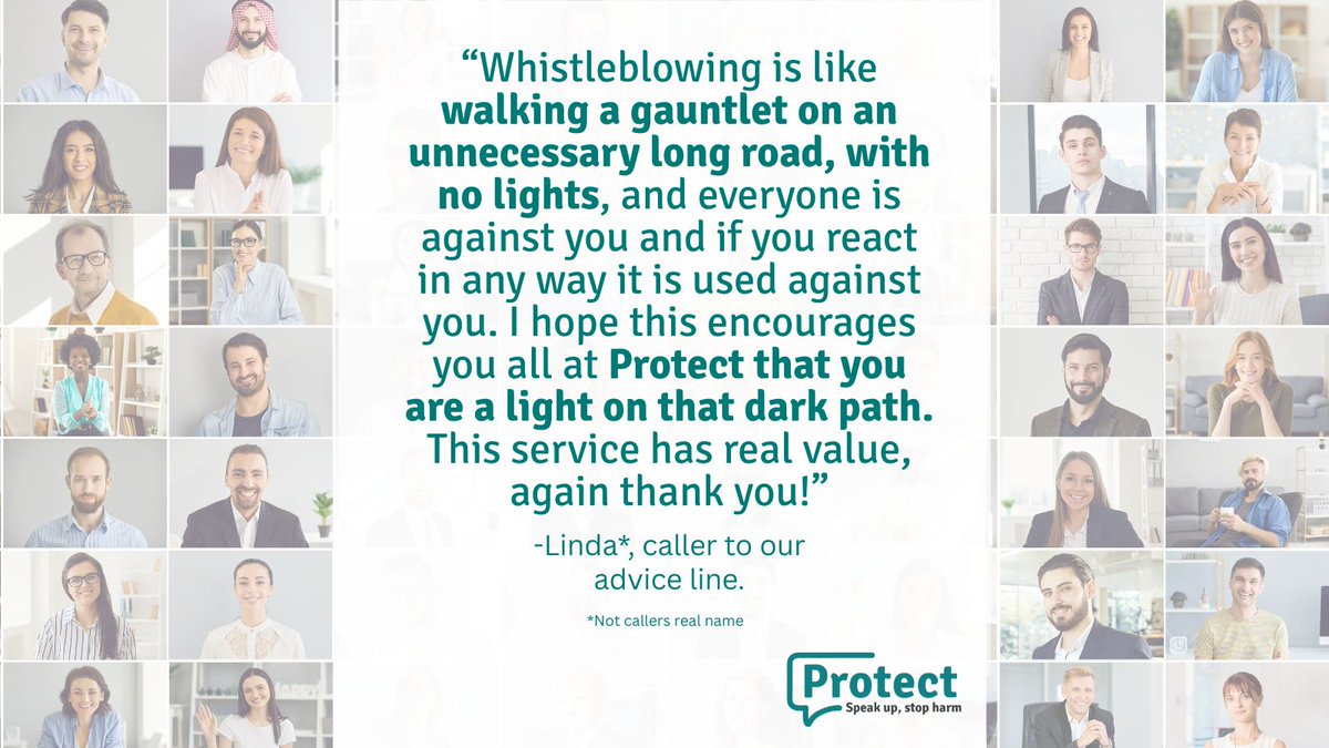 On June 17th we'll be walking #LondonLegalWalk to raise money so we can continue providing expert advice to whistleblowers like *Linda. Please consider donating today.londonlegalsupporttrust.enthuse.com/pf/protect-202…