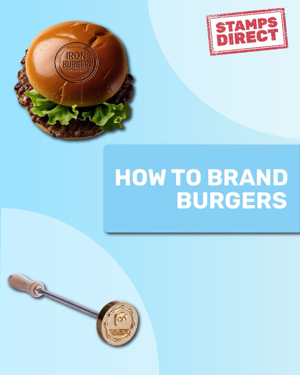 Ready to take your burgers to the next level? 🍔

With custom burger branding irons, you can stamp your logo directly onto the bun!

Check out our latest blog to learn all about it 👉 stampsdirect.co.uk/blog/how-to-br…

#BurgerBranding #BBQ #FoodBranding