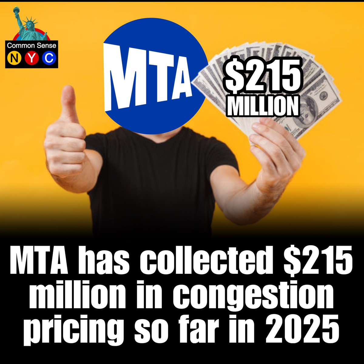 The <a href="/MTA/">MTA</a> has raked in $215 million from New Yorkers this year through its congestion pricing scheme. Despite public backlash, the agency shows no signs of slowing down the cash grab.