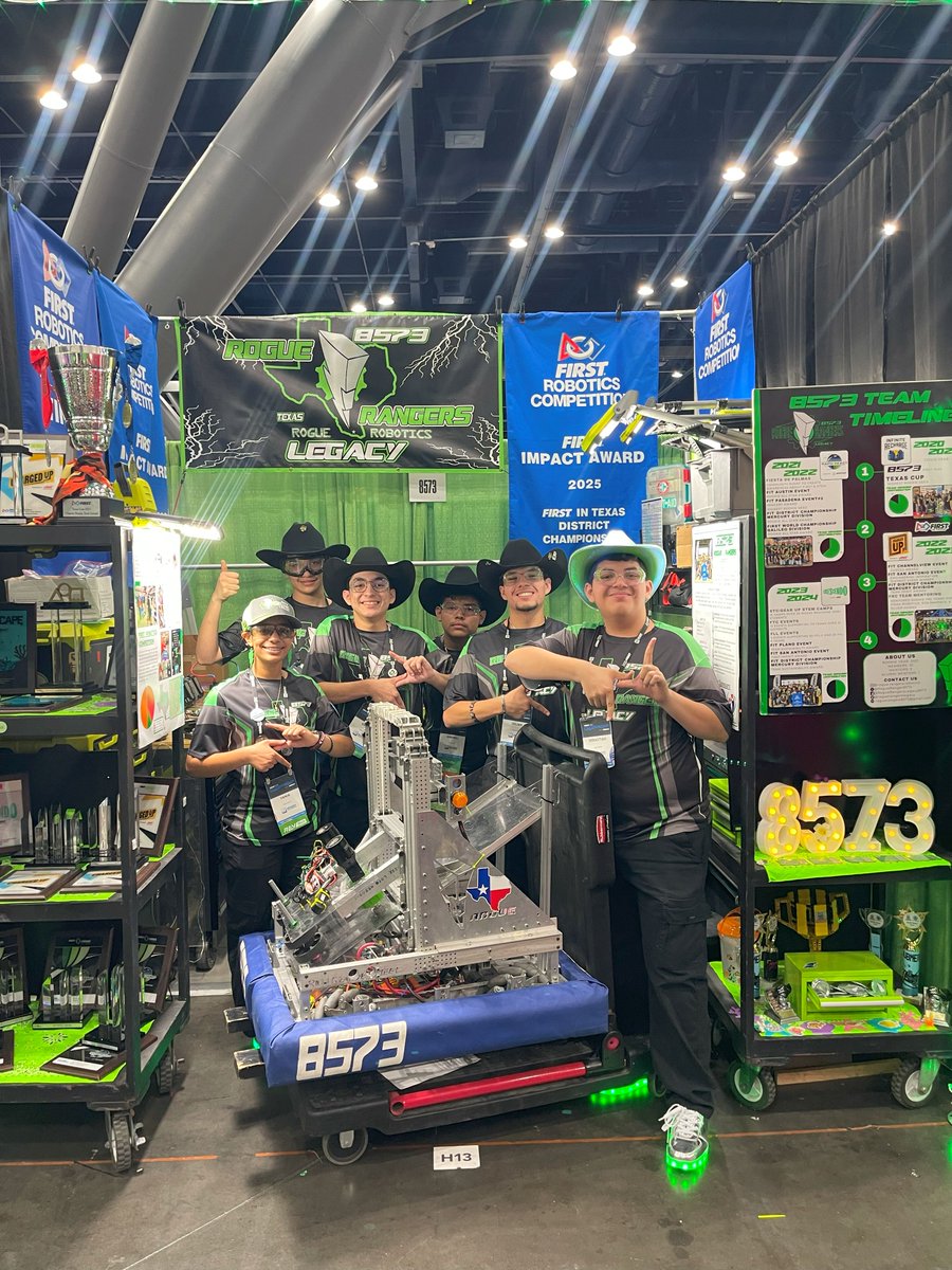 FIRSTinTexas's tweet image. It’s never too late to celebrate our incredible Texas teams at World Champs, so here’s a recap! 🙌 Check out this article to read about how they made us proud on the global stage: firstintexas.org/texas-teams-20… 🌍🤖
#FIRSTChamp #FIRSTinTexas #TTU