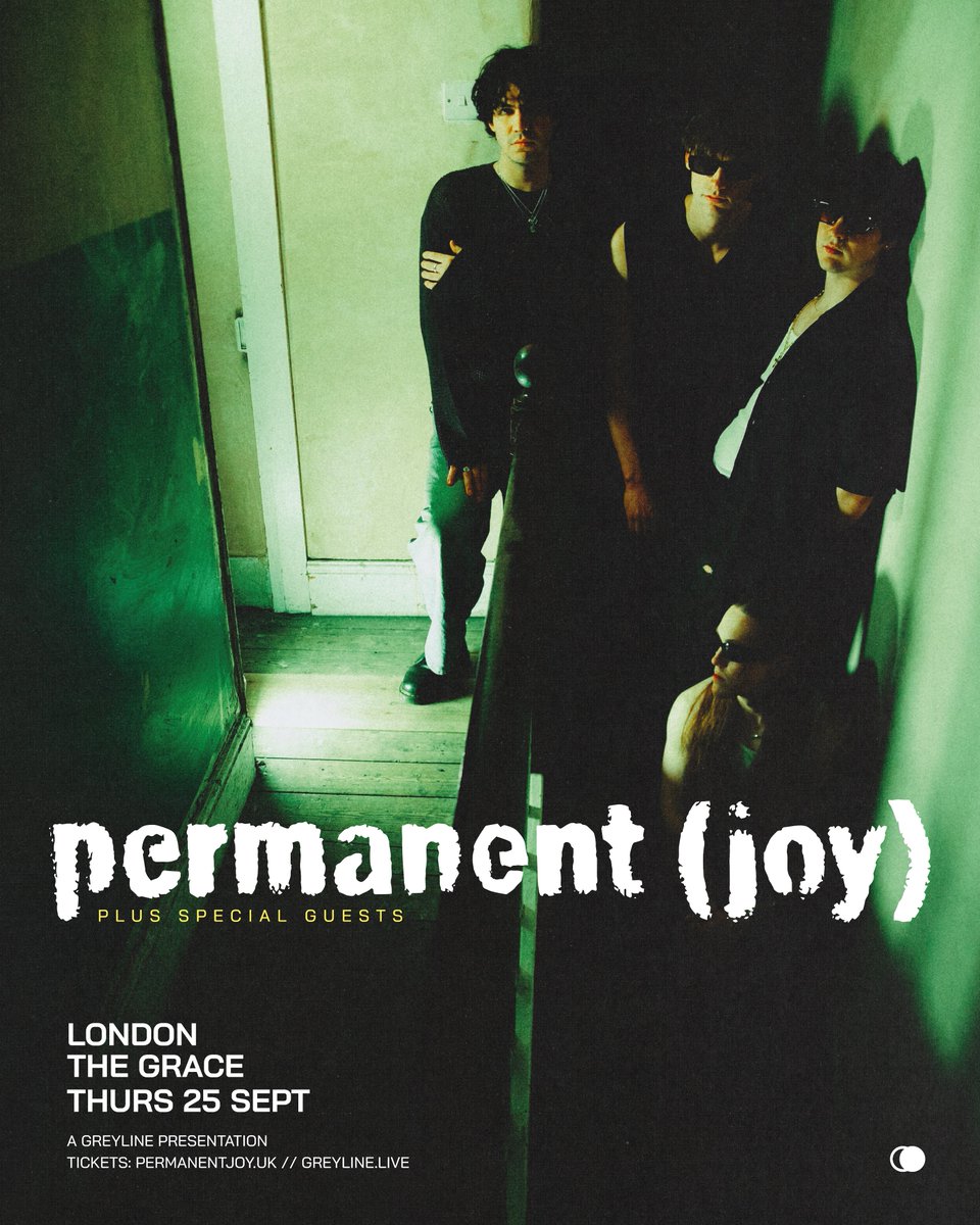 The Grace (@thegraceldn) on Twitter photo NEW // Indie-rockers <a href="/permanentjoyuk/">Permanent (Joy)</a> will play The Grace this September!
π
Thursday 25 September 2025
ποΈ Tickets on sale Friday, 10am. NEW // Indie-rockers <a href="/permanentjoyuk/">Permanent (Joy)</a> will play The Grace this September!
π
Thursday 25 September 2025
ποΈ Tickets on sale Friday, 10am.