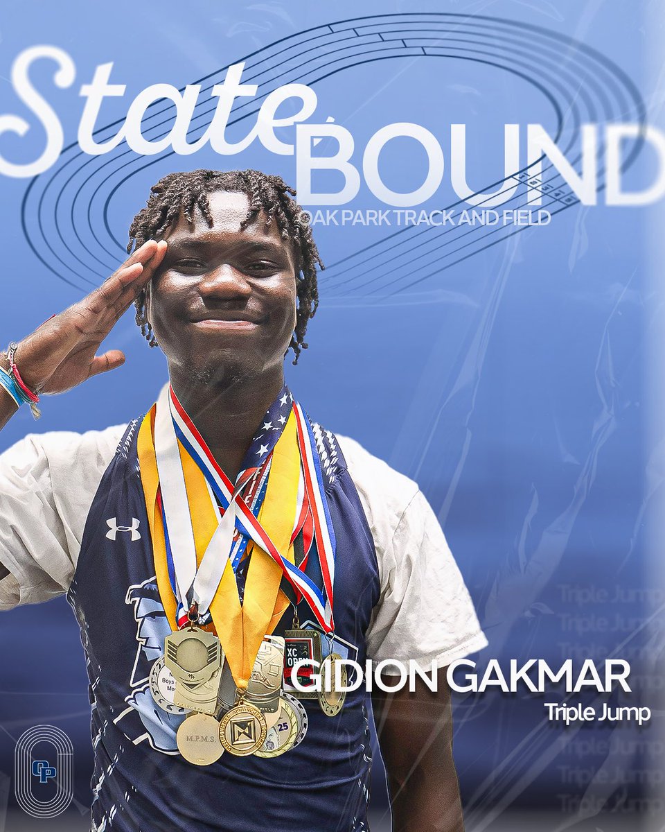 Oak Park Track & Field (@northmen_track) on Twitter photo 🏆STATE BOUND🏆
Good luck to all of our athletes competing at the State track meet this weekend.
#OPTrack
<a href="/Northmen_OPHS/">Oak Park High School</a> 🏆STATE BOUND🏆
Good luck to all of our athletes competing at the State track meet this weekend.
#OPTrack
<a href="/Northmen_OPHS/">Oak Park High School</a>
