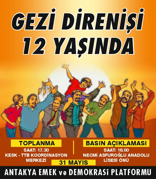 Gezi direnişi 12 Yaşında 
Gezi de düşene dövüşene Bin selam