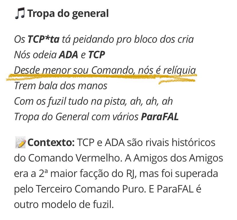 Princesa Leia 💙 (@leiatrabalhista) on Twitter photo <a href="/felipeneto/">Felipe Neto 🦉</a> APOLOGIA AO CRIME:
“defender publicamente um crime ou elogiar um criminoso, tratando ações ilegais como se fossem aceitáveis ou dignas de admiração.”
Não sabia que vc era a favor do CV e afins, <a href="/felipeneto/">Felipe Neto 🦉</a> . Isso aí é novidade… <a href="/felipeneto/">Felipe Neto 🦉</a> APOLOGIA AO CRIME:
“defender publicamente um crime ou elogiar um criminoso, tratando ações ilegais como se fossem aceitáveis ou dignas de admiração.”
Não sabia que vc era a favor do CV e afins, <a href="/felipeneto/">Felipe Neto 🦉</a> . Isso aí é novidade…