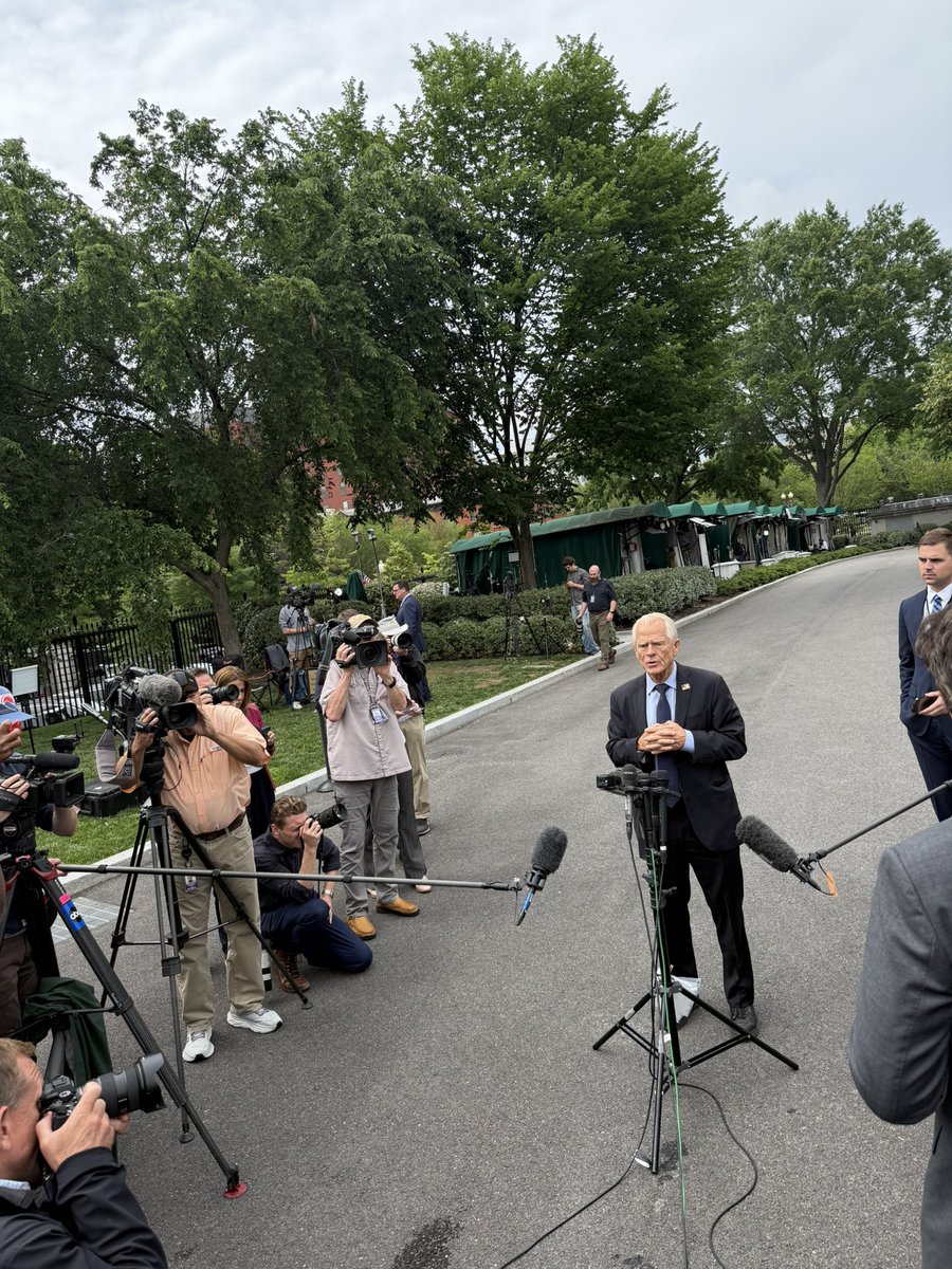 White House trade adviser Peter Navarro welcomes the ruling pausing yesterday’s ruling that would block the bulk of Trump’s tariffs. 

“We will go obviously to the appeals court and if necessary up the chain from there,” Navarro says.
