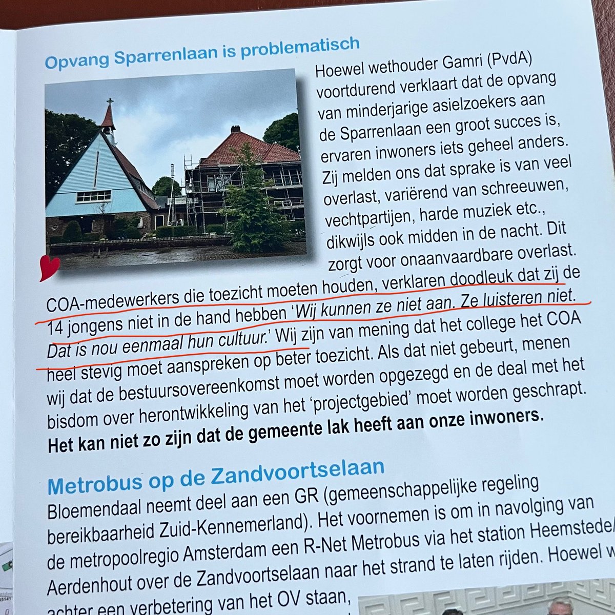 TwijfelBewaren! (@twijfelbewaren) on Twitter photo Update van <a href="/HartBloemendaal/">HartvoorBloemendaal</a> over problematische opvang minderjarige asielzoekers in Aerdenhout. Reactie COA: “Wij kunnen ze niet aan. Ze luisteren niet. Dat is nou eenmaal hun cultuur.” Update van <a href="/HartBloemendaal/">HartvoorBloemendaal</a> over problematische opvang minderjarige asielzoekers in Aerdenhout. Reactie COA: “Wij kunnen ze niet aan. Ze luisteren niet. Dat is nou eenmaal hun cultuur.”