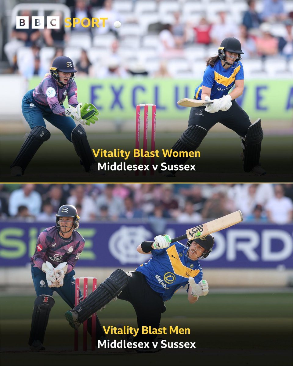 So good to see the men's and women's teams sharing the stage at Lord's. 👏

This season, women's sides have become "fully aligned" with the men's game for the first time.

There will be 52 double bills of men's and women's matches played back-to-back in the T20 Blast, of which