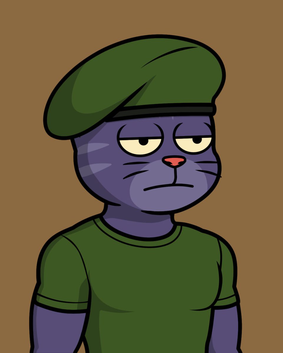MaskedCats's tweet photo. Masked Cats No. 18
A cat with a military mindset and unshakable focus.
🟢 A silent yet undefeatable warrior
🪖 Free from emotion, yet sharp and ready
💪 Inner strength that needs no display https://t.co/jY2LgS06DF