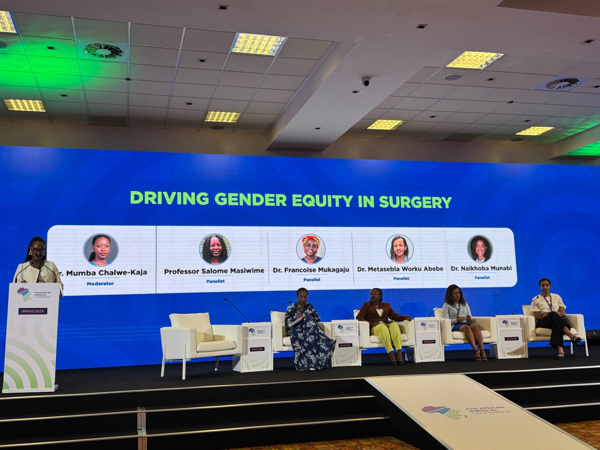 Columbia Surgery (@columbiasurgery) on Twitter photo “You can’t make progress if you avoid hard conversations.” -<a href="/DrMunabi/">Naikhoba Munabi, MD, MPH</a>
Plastic surgeon Dr. Naikhoba Munabi joined a powerful panel of women at the first-ever Pan-African Surgical Congress to talk global surgery, gender equity, and what true collaboration looks like.
Don't miss “You can’t make progress if you avoid hard conversations.” -<a href="/DrMunabi/">Naikhoba Munabi, MD, MPH</a>
Plastic surgeon Dr. Naikhoba Munabi joined a powerful panel of women at the first-ever Pan-African Surgical Congress to talk global surgery, gender equity, and what true collaboration looks like.
Don't miss