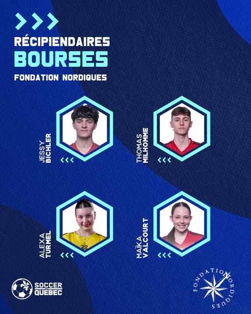 LE ROYAL BEAUPORT À L'HONNEUR !
Félcitations à Jessy Bichler (L1 QCM), Thomas Milhomme (U17M PLSJQ), Alexa Turmel (U17F PLSJQ) et Maïka Valcourt CFM (Ex-Royal) qui ont reçu une bourse de 1500 $, dans le cadre du programme « Excellence – Élite – Relève – Espoir ».
Bravo ! 📷📷