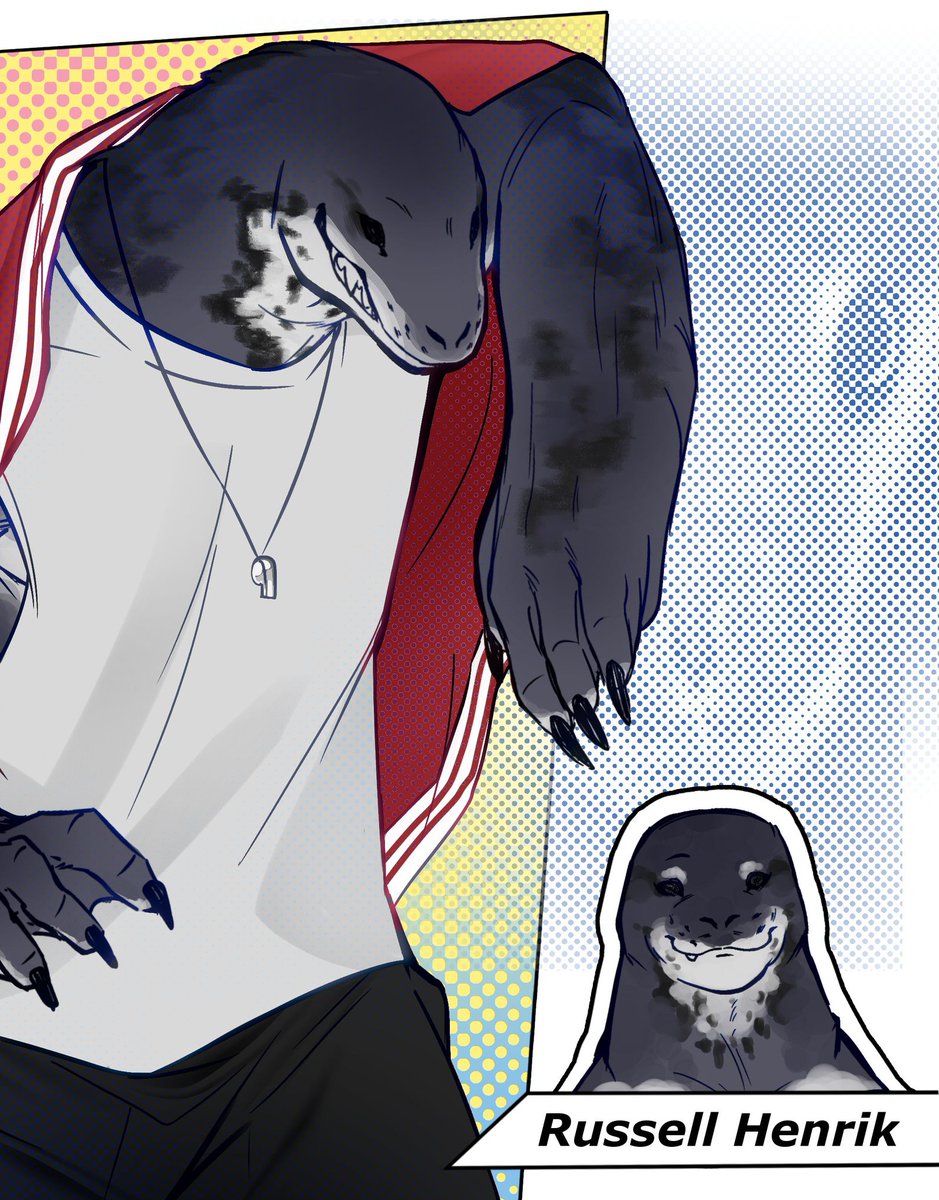 #MPCss5 #MPC_Commu

Russell henrik — Selkie (47-207-99)
: Physical education teacher 

🦭: social 

“ Hey kiddo wanna join swimming club?”
“ Tch— get lost... ”

Doc;; shorturl.asia/XBd8h
Co-op roleplay with him every time ✔️