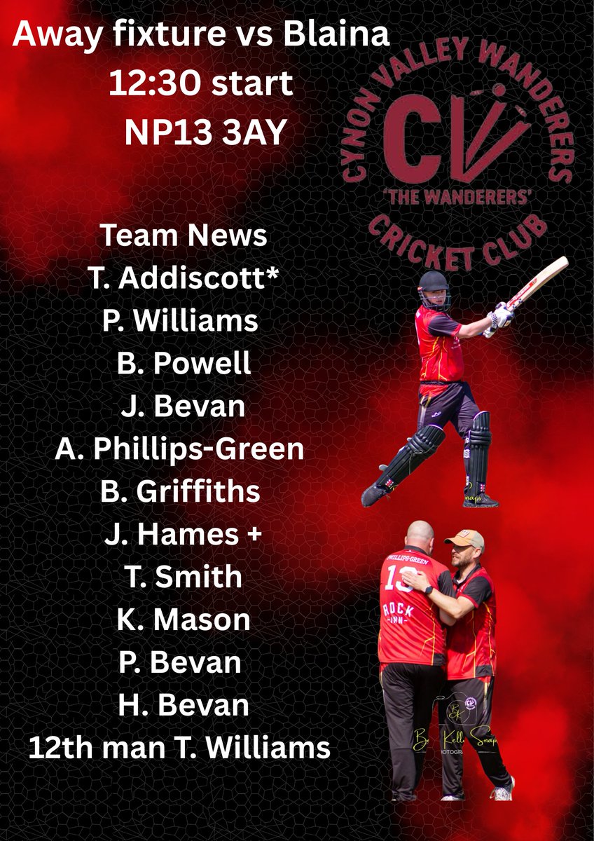 Cynon Valley Wanderers CC (@cvwandererscc) on Twitter photo Our match days squad for our away game against <a href="/BlainaCC/">Blaina Cricket Clubπ</a> fingers crossed the weather improves for Saturday #sewcl #40overs #Cricket Our match days squad for our away game against <a href="/BlainaCC/">Blaina Cricket Clubπ</a> fingers crossed the weather improves for Saturday #sewcl #40overs #Cricket