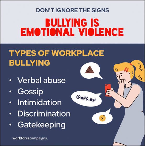 #workplacebullying is real! 
#scared to go to work or of a colleague
#walkingoneggshells is not normal #palpitations is not normal 
#scared of being #victimised if I speak up 
And I have a #strong personality 
I can’t imagine how others must feel #ICURN