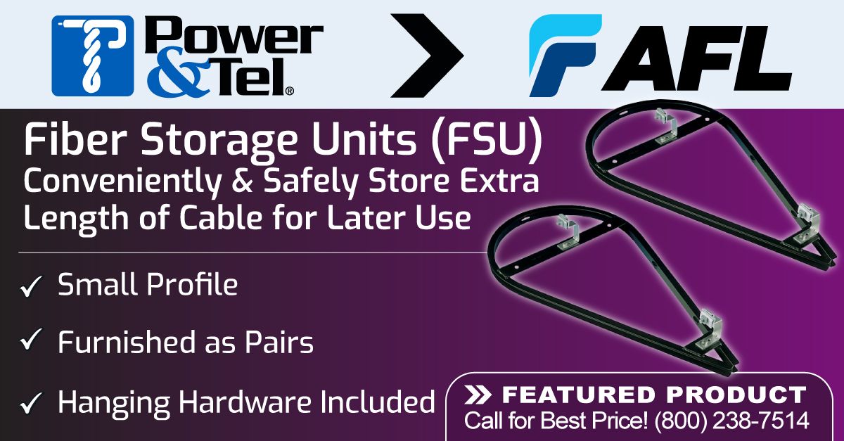 Call Now for Special Pricing &gt;&gt; 

Fiber storage units from <a href="/AFLglobal/">AFL</a> are used to conveniently and safely store an extra length of cable for later use.

Available now through Power &amp; Tel: ptsupply.com/1020531/produc…