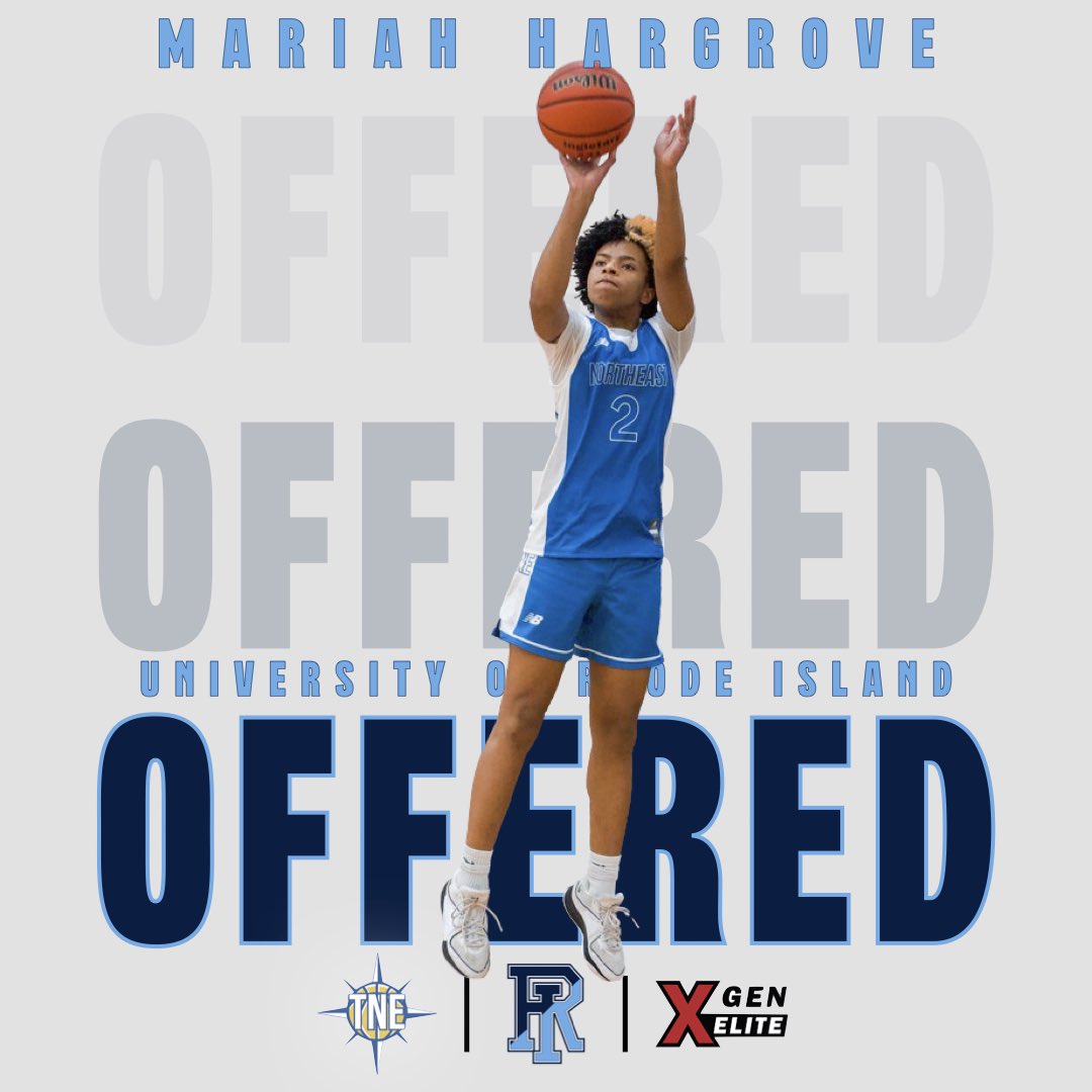 Team Northeast (@teamnehoops) on Twitter photo Congrats to 2028 Mariah Hargrove <a href="/RiahHargrove2/">Mariah Hargrove</a> on her recent offer from <a href="/TReiss32/">Tammi Reiss</a> & <a href="/RhodyWBB/">Rhody WBB</a>. #TeamNExXGEN Congrats to 2028 Mariah Hargrove <a href="/RiahHargrove2/">Mariah Hargrove</a> on her recent offer from <a href="/TReiss32/">Tammi Reiss</a> & <a href="/RhodyWBB/">Rhody WBB</a>. #TeamNExXGEN