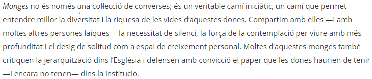 Carme Miró comenta el llibre «Monges», de <a href="/LaiaAhumada/">Laia de Ahumada</a>, a <a href="/SonogramaMGZN/">Sonograma Magazine</a>. <a href="/FragmentaEd/">Fragmenta Editorial</a> 

sonograma.org/quadern-de-lli…