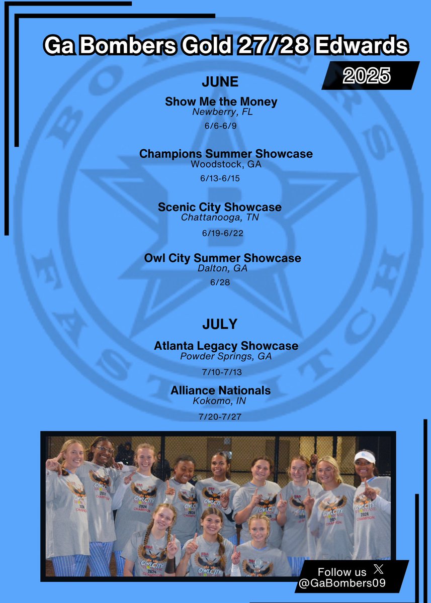 So excited for summer ball to start!!! <a href="/GaBombers09/">Bombers 16U National Edwards</a>