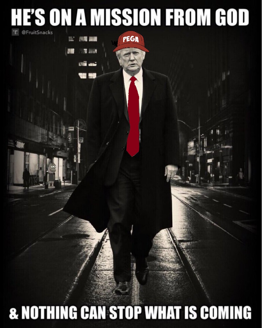 PEGAERC2025's tweet photo. "Hello, everyone!"  

$PEGA will change the lives of those who believe.

@realDonaldTrump will change history forever, a new era of digital money is coming. 🪙 

We are at a turning point where patience will be rewarded. 📈 
"Make America Great Again!" - PEpe + maGA  

0x18b3236d6c6c1a79522696ee70b1c28932d8902f
@PEGAERC2025