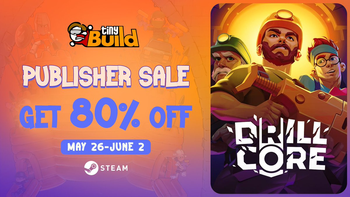 DrillCoreGame's tweet image. Platform Managers! You can now save 20% on Drill Core until 2nd June 👀
Go go go: store.steampowered.com/app/2821800/Dr…