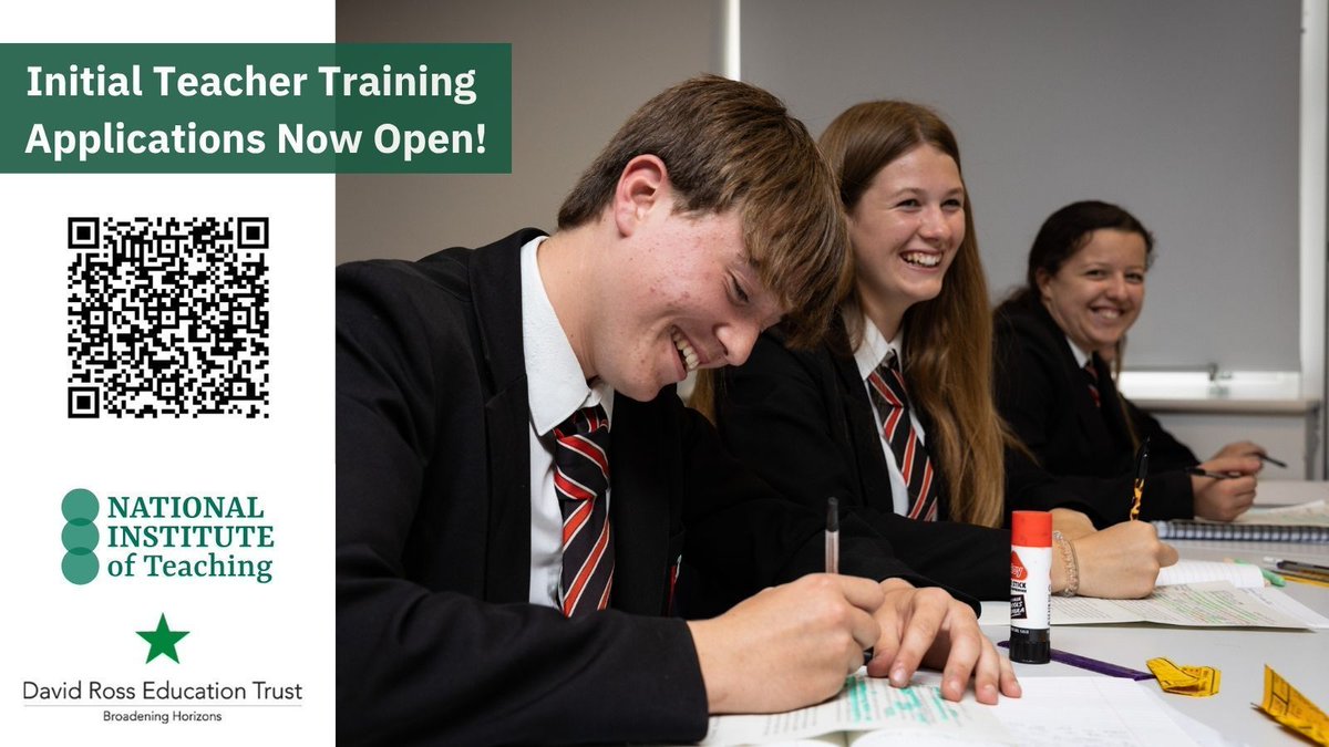 Have you ever considered teaching as a career? We have places on our ITE teacher training programme starting in July 2025. Find out more here dretteachingschoolhub.co.uk/NIoT-at-DRET-I…