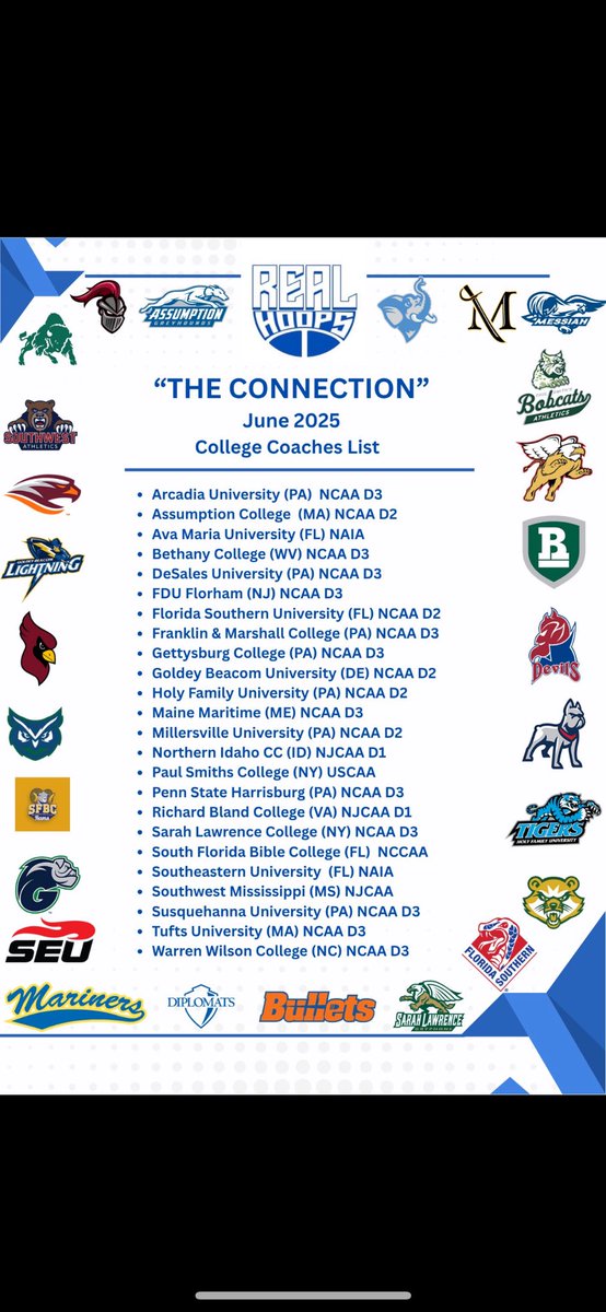 Cabrera (@coachwcabrera) on Twitter photo Excited to recruit Florida the next few weeks and attend a long time friendās <a href="/_KevinDriscoll/">Kevin Driscoll</a> <a href="/Realhoops_FL/">Realhoops</a> event.
Will be loaded with talent and terrific teachers of the game.
Looking to add a few more from the sunshine state to our roster in 2025.
<a href="/RBCMBB/">Richard Bland College Menās Basketball</a>
#GoStatesmen ā«ļøš¢ Excited to recruit Florida the next few weeks and attend a long time friendās <a href="/_KevinDriscoll/">Kevin Driscoll</a> <a href="/Realhoops_FL/">Realhoops</a> event.
Will be loaded with talent and terrific teachers of the game.
Looking to add a few more from the sunshine state to our roster in 2025.
<a href="/RBCMBB/">Richard Bland College Menās Basketball</a>
#GoStatesmen ā«ļøš¢