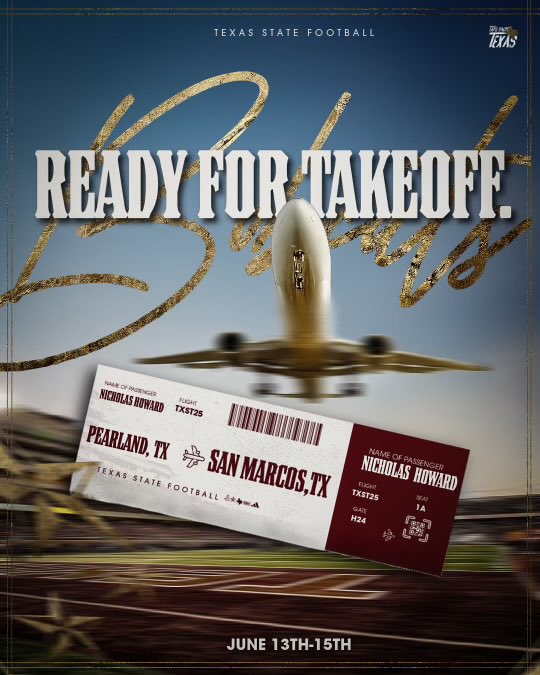 Locked. <a href="/TXSTATEFOOTBALL/">Texas State Football</a> <a href="/CoachShoeOL/">Jordan Shoemaker</a> <a href="/andrewcobus/">Coach Cobus</a>