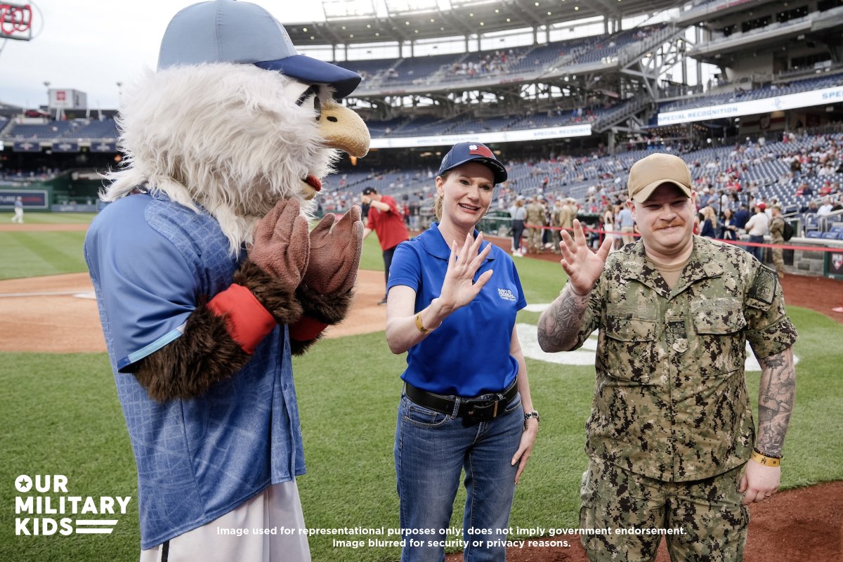 Navy Federal Credit Union (@navyfederal) on Twitter photo We’re in full swing highlighting Servicemembers during the 7th inning stretch at the Washington <a href="/Nationals/">Washington Nationals</a>' stadium. They go above and beyond for us—the least we can do is shout them out during Military Appreciation Month! Even better—we’ve raised $9,500 for <a href="/OurMilitaryKids/">Our Military Kids</a>! We’re in full swing highlighting Servicemembers during the 7th inning stretch at the Washington <a href="/Nationals/">Washington Nationals</a>' stadium. They go above and beyond for us—the least we can do is shout them out during Military Appreciation Month! Even better—we’ve raised $9,500 for <a href="/OurMilitaryKids/">Our Military Kids</a>!