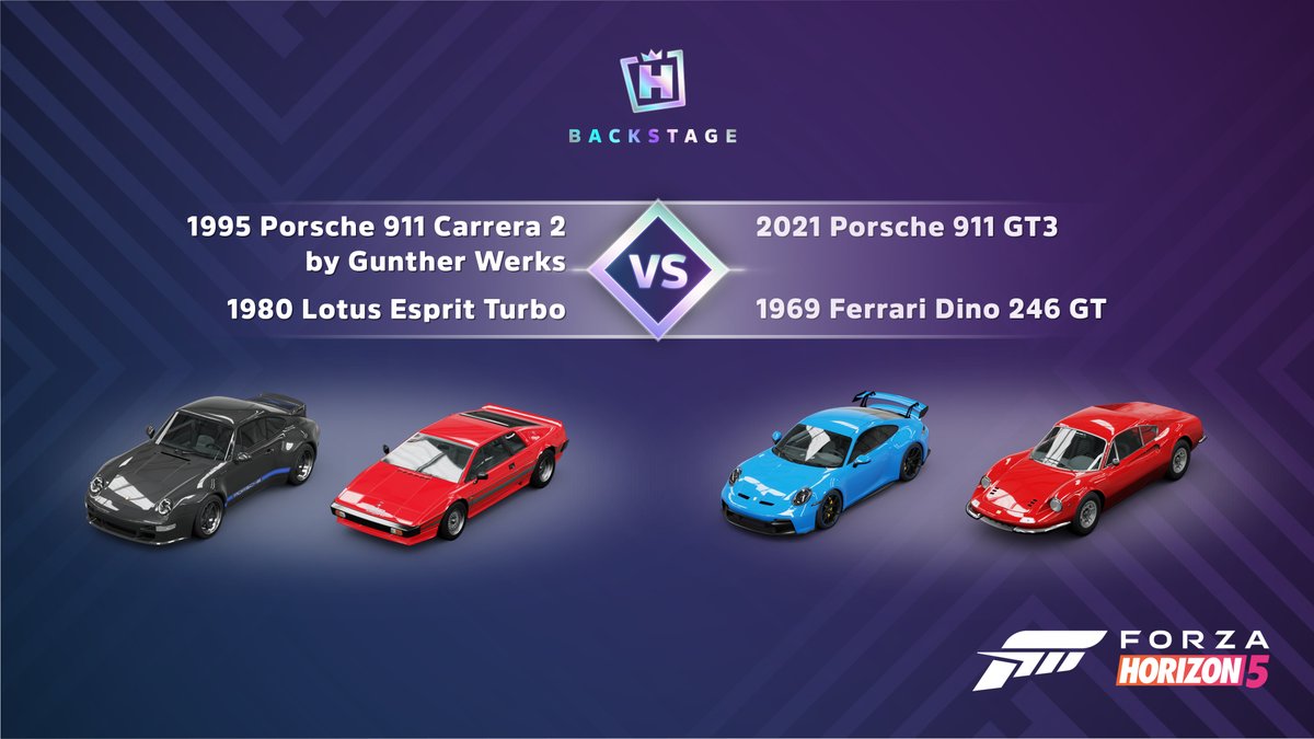 Choose from two iconic Porsches—one air-cooled and one water-cooled—and two timeless classics. Which one gets your vote?