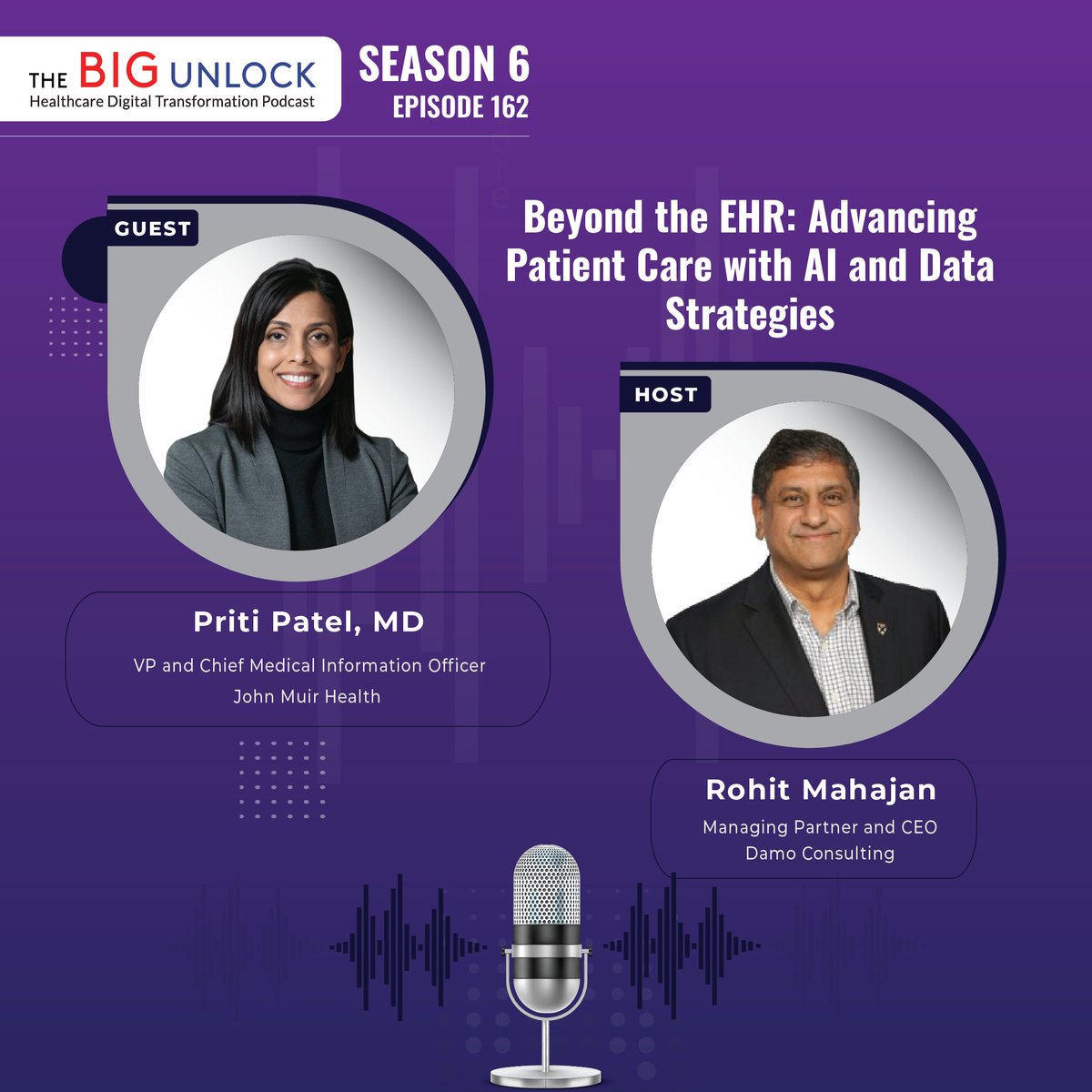 The Big Unlock Podcast (@thebigunlock) on Twitter photo 🎧 Listen to the episode: hubs.la/Q03pLBX70
“If the technology is not designed with the end user in mind, change management becomes challenging” - Priti Patel, MD, VP and Chief Medical Information Officer at John Muir Health on <a href="/TheBigUnlock/">The Big Unlock Podcast</a> podcast with Rohit Mahajan 🎧 Listen to the episode: hubs.la/Q03pLBX70
“If the technology is not designed with the end user in mind, change management becomes challenging” - Priti Patel, MD, VP and Chief Medical Information Officer at John Muir Health on <a href="/TheBigUnlock/">The Big Unlock Podcast</a> podcast with Rohit Mahajan