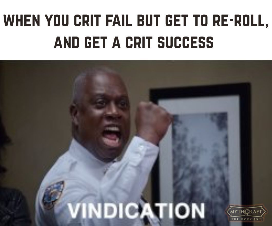 And I’ll be riding that high for the rest of the game, thank you! 
#ttrpgmeme