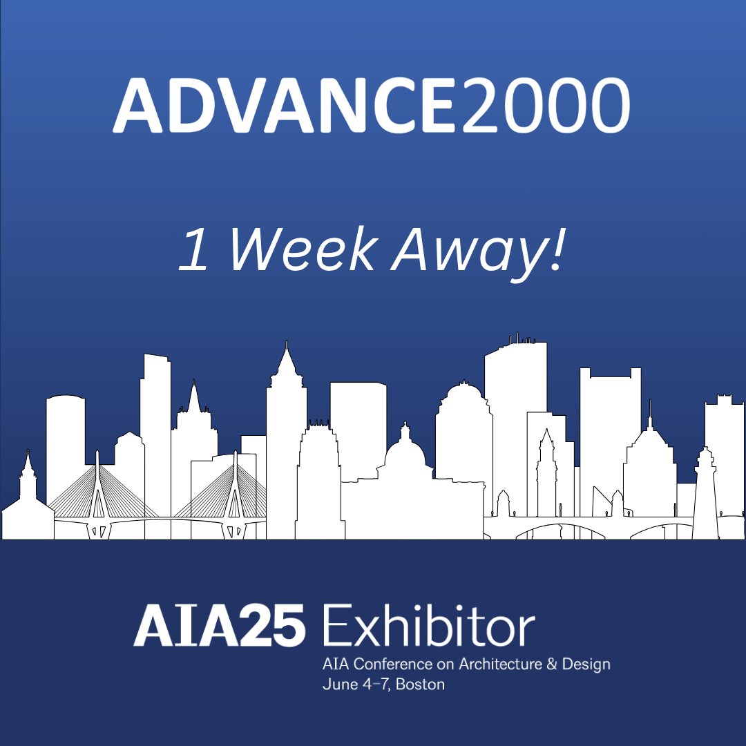 We're one week away from the exhibition opening at AIA25. Stop and see the Advance2000 team at booth 1881 and get the inside scoop on our new launch!

#Advance2000 #AIA25 #NewLaunch #Booth1881