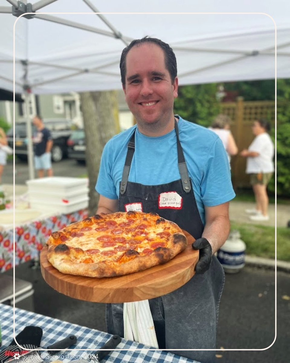 This slice goes out to home pizza maker David Katz 🍕🤩 Last summer, David raised nearly $2K to support our #PieItForward program, fueling #Pizza4Good deliveries to those in need!

Shoutout to David &amp; all our home pizza-making champions for helping us #SliceOutHunger 🧡