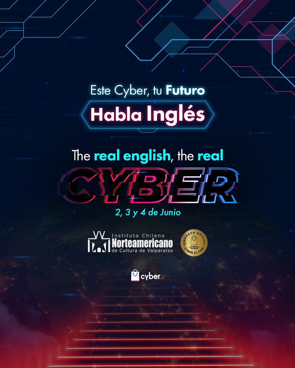 NORTEAMERICANOV's tweet photo. 🚨 Se viene algo grande… y habla inglés. 🌍💥 Este 2, 3 y 4 de junio prepárate para vivir "the real Cyber". Descuentos, oportunidades y el impulso que tu inglés necesita. ¿Estás list@? 👀

🧠 Porque el futuro no se espera… se habla, ¡y en inglés! https://t.co/Xzuqc6lQ3F