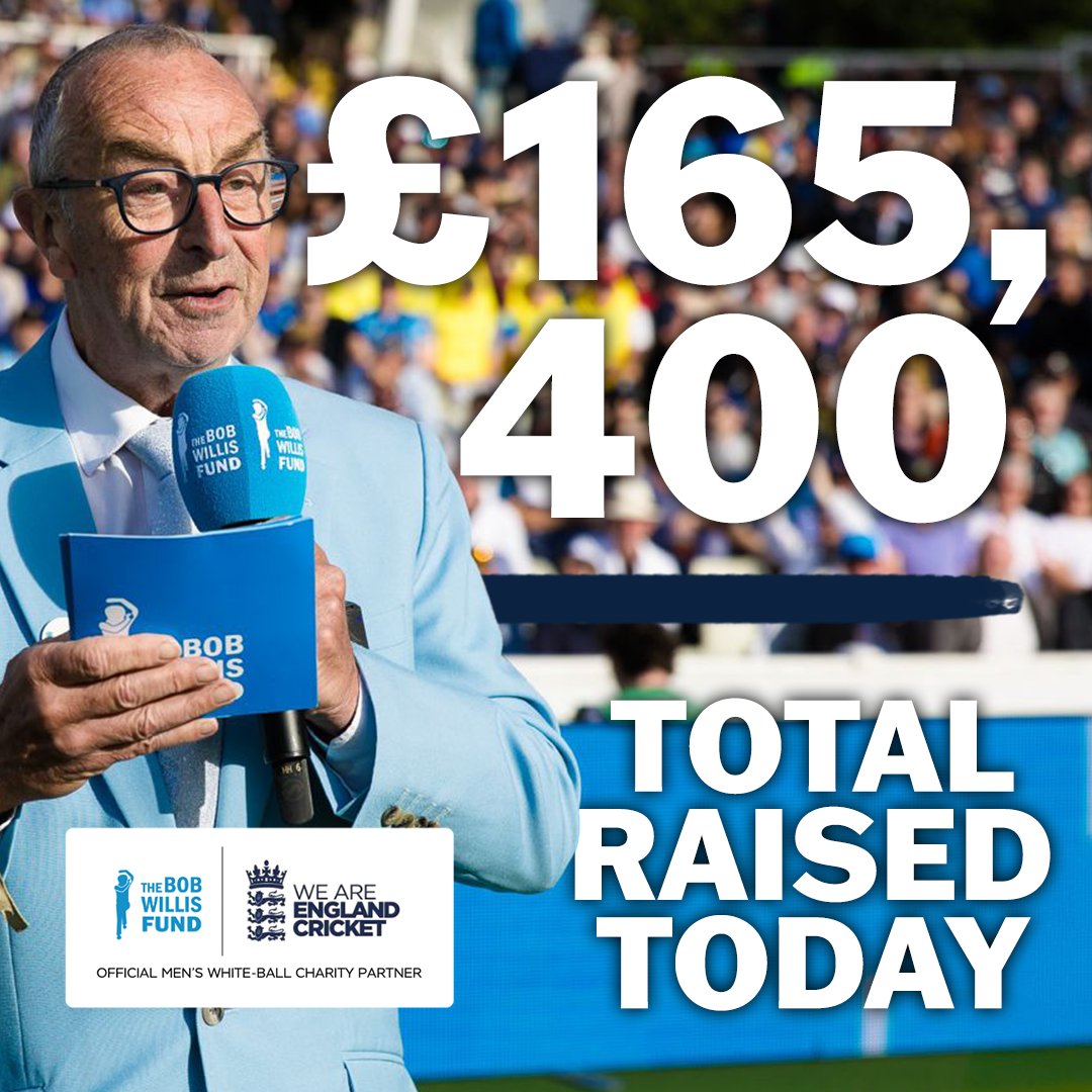 £1⃣6⃣5⃣,4⃣0⃣0⃣ TOTAL RAISED TODAY 💙

An incredible amount all going to saving lives from prostate cancer.

Please keep donating ➡️ bobwillisfund.org/donate