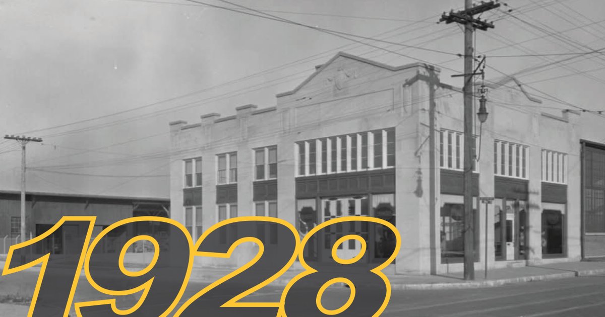 Throwback to 1928: our original location in downtown Louisville, located at 201 Warnock Avenue (now University Boulevard), right on the corner of Brook Street and Warnock Avenue. #BrandeisMachinery #ThrowbackThursday #LouisvilleKY