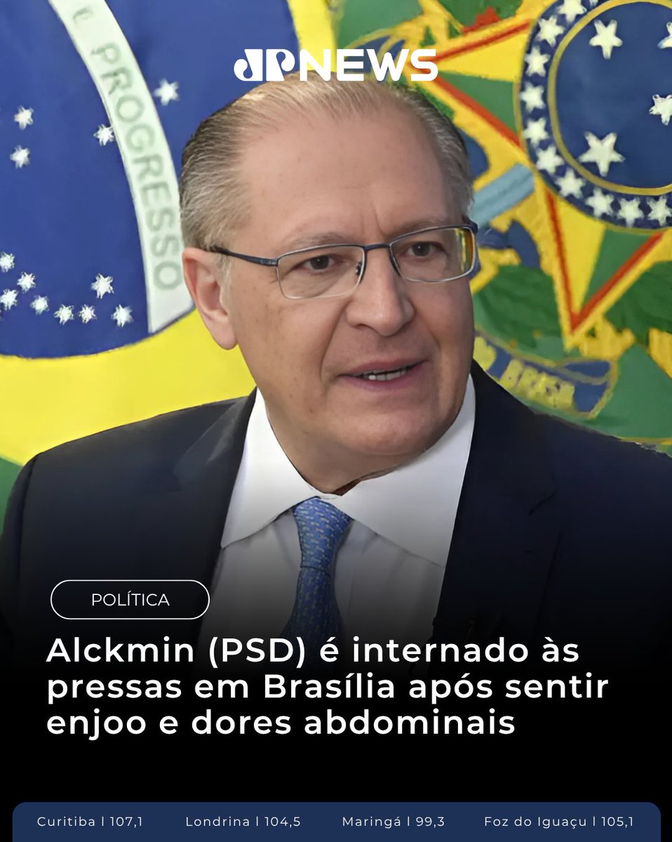 O vice-presidente Geraldo Alckmin (PSB) foi internado às pressas nesta quinta-feira (29), em Brasília, após apresentar enjoo e dores. Compromissos oficiais foram cancelados, e não há previsão de alta até o momento.

Imagem: Cadu Gomes/VPR
#GeraldoAlckmin #Internamento
