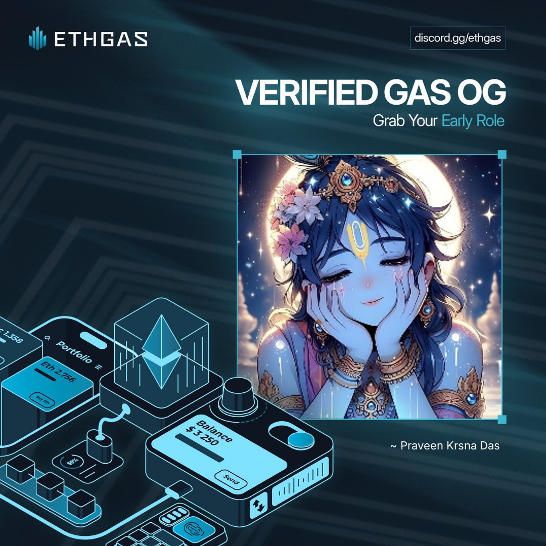 New early project arrived.
  @ETHGASofficial you have opportunity to claim the OG role so what's are you looking. 
Early Adapters means more rewards more opportunities 🤫.

Claim your OG role now -

Claim it in discord.gg/ethgas