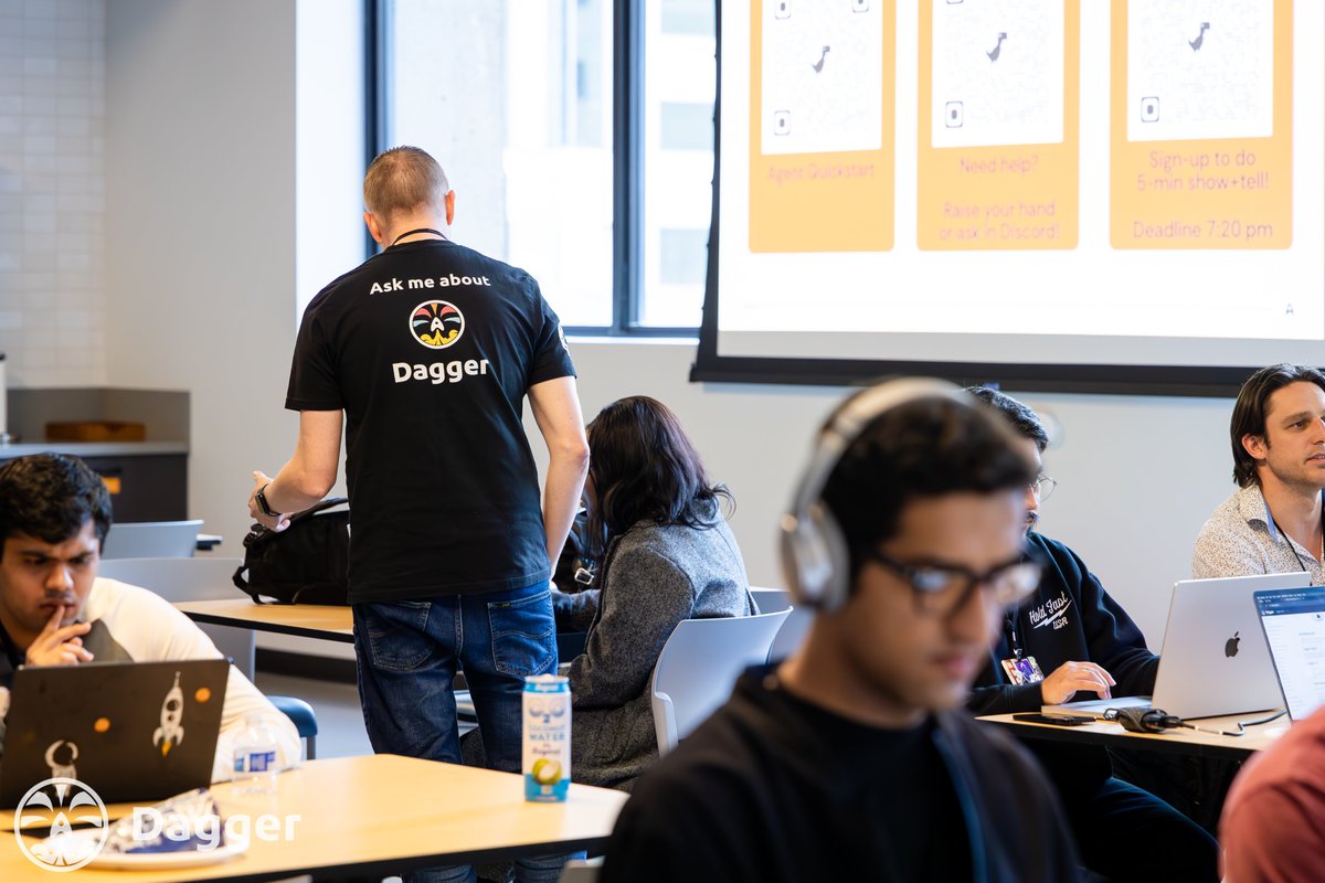 Dagger (@dagger_io) on Twitter photo 3 days. 3 talks. 1 goal: AI agents that ship with confidence.
Catch Dagger at <a href="/aiDotEngineer/">AI Engineer</a> World's Fair:
🛠️ June 3 – Workshop w/ <a href="/jpadamspdx/">Jeremy Adams</a> & <a href="/kylepenfound/">Kyle Penfound</a>
🤖 June 4 – <a href="/sam_alba/">Sam Alba</a> on delivery trust
🗝️ June 5 – <a href="/solomonstre/">Solomon Hykes</a> on containing chaos 3 days. 3 talks. 1 goal: AI agents that ship with confidence.
Catch Dagger at <a href="/aiDotEngineer/">AI Engineer</a> World's Fair:
🛠️ June 3 – Workshop w/ <a href="/jpadamspdx/">Jeremy Adams</a> & <a href="/kylepenfound/">Kyle Penfound</a>
🤖 June 4 – <a href="/sam_alba/">Sam Alba</a> on delivery trust
🗝️ June 5 – <a href="/solomonstre/">Solomon Hykes</a> on containing chaos