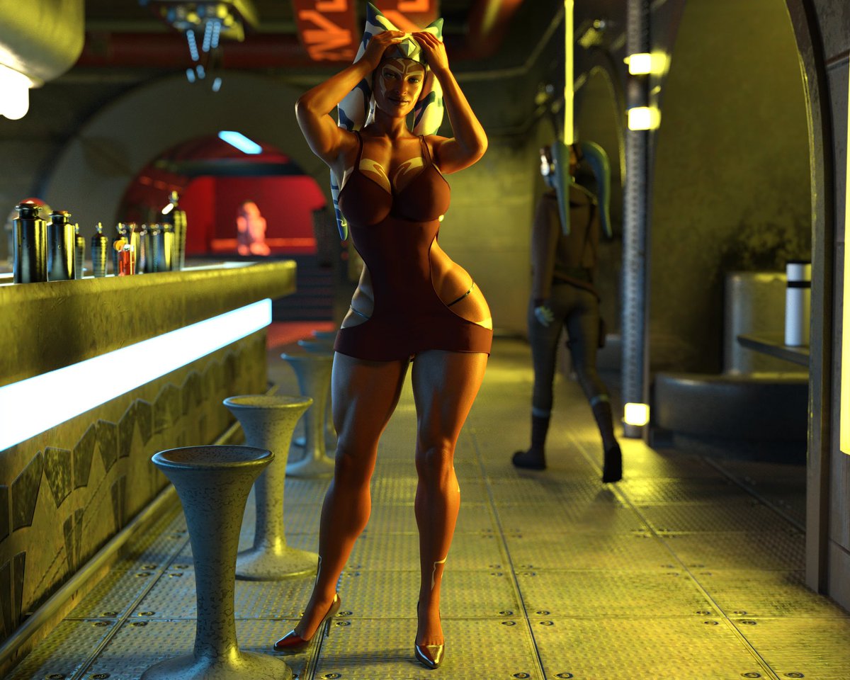 Ahsoka does like to spend some nights in a random dive bar on the lower levels of coruscant….no one would recognise a member of the inquisition down there