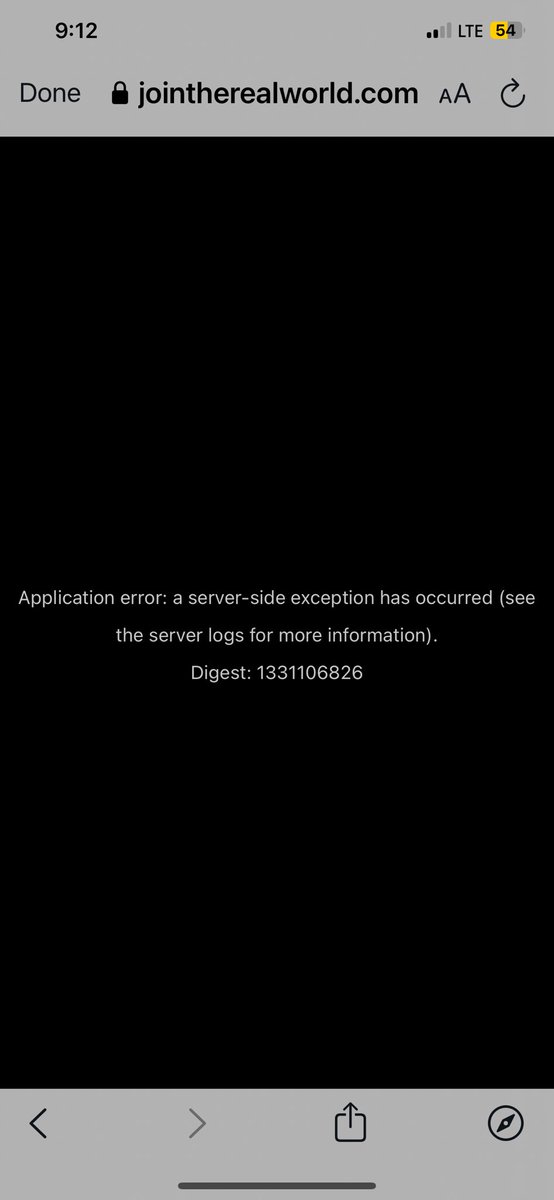 Pupofwallst's tweet photo. @TateTheTalisman Keep getting this message when trying to sign up for realworld https://t.co/rMjC9gE21O