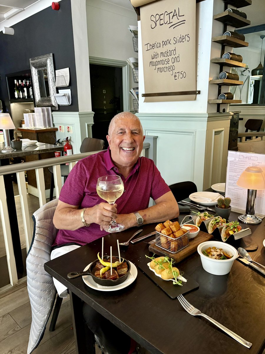 Loving the new menu at The Tapas Kitchen West Kirby especially the Crab 🦀 &amp; Belly Pork congratulations Colin you've done it again superb