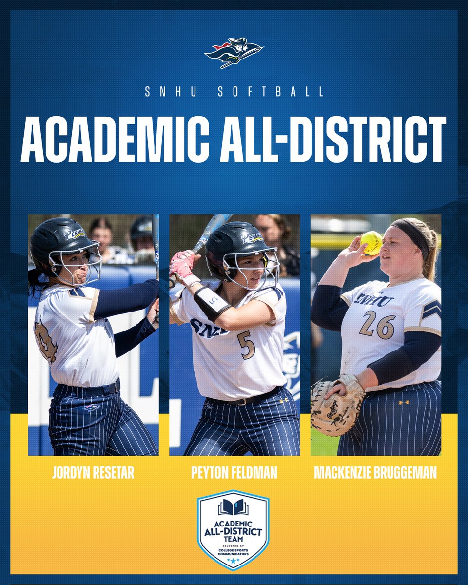 .<a href="/PenmenSB/">SNHU Softball</a> Trio Tabbed for CSC Academic All-District Team snhupenmen.com/news/2025/5/29…