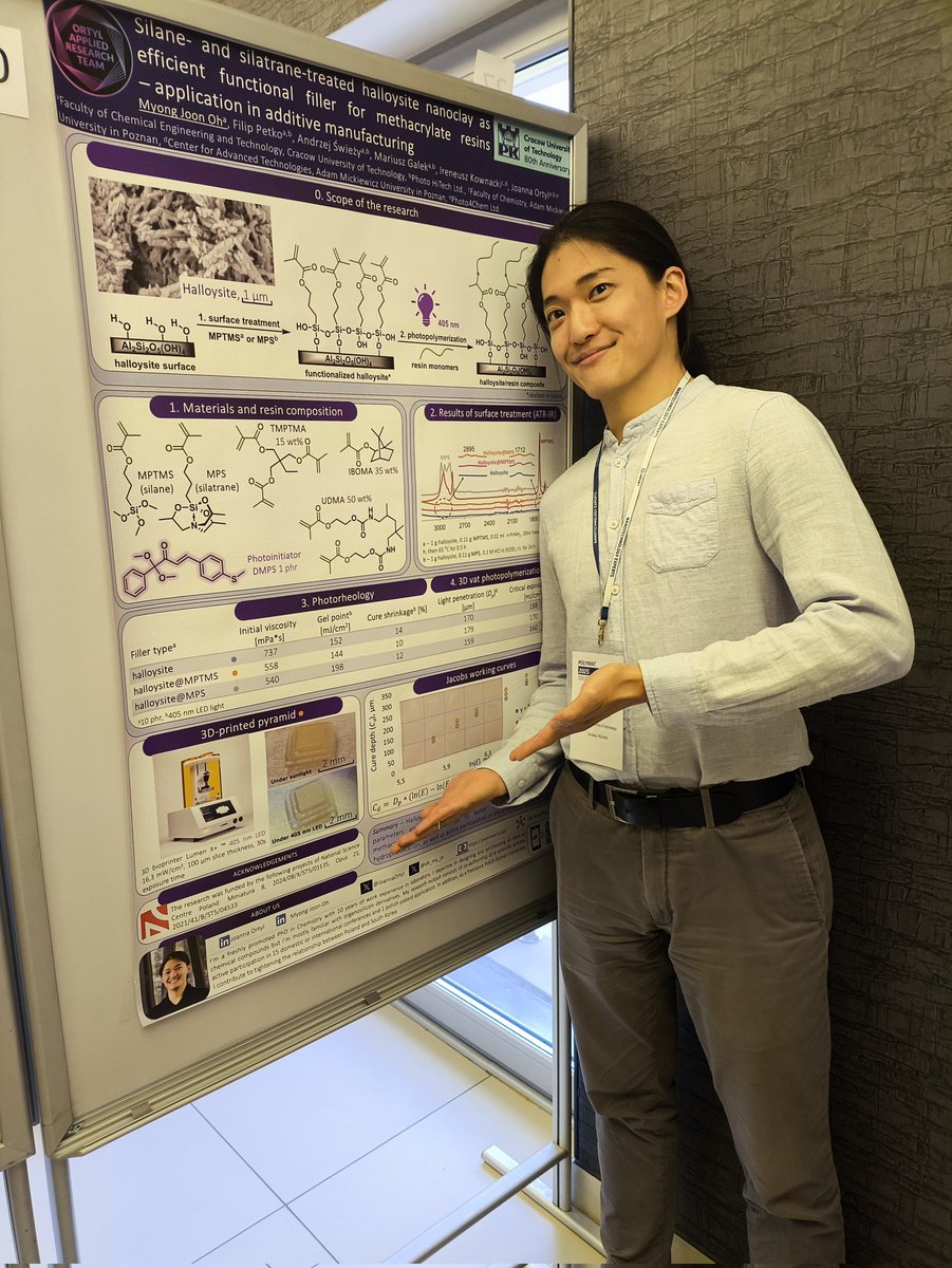 oh_my_jo's tweet photo. #Polymat2025 was a wonderful conference with lots of inspiring lectures. Glad to represent #ortylphotolab @JoannaOrtyl and share some of my research results as well☺️ Also, Poldi's Mangal Doner is a must-to-visit place in Zabrze😄 @dr_rjanusz @mallnoww @Jpietraszewskii https://t.co/bQqPndREYo