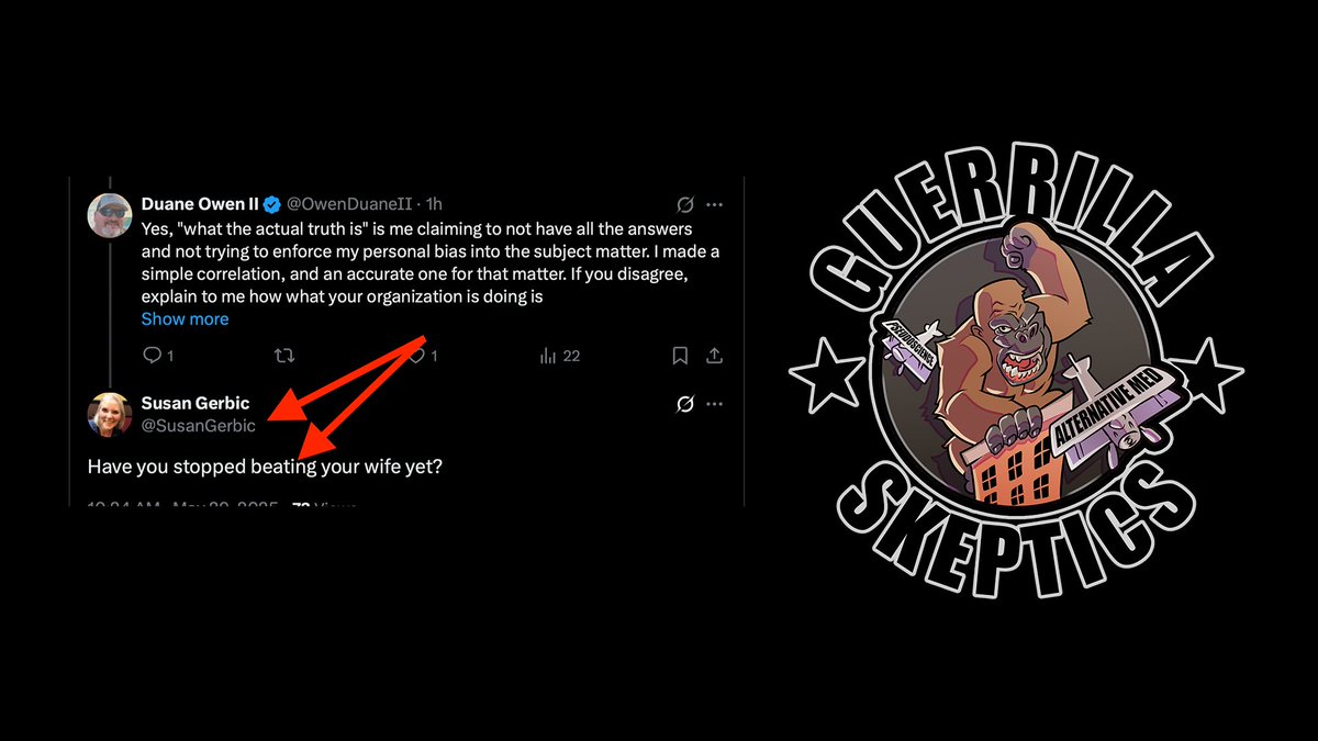 The Good Trouble Show with Matt Ford (@goodtroubleshow) on Twitter photo I truly hope she gets some professional help.
👉If you are part of The Guerrilla Skeptics and have insider information, please reach out to us at: dotherightthingwikipedia@thegoodtroubleshow.com
#ufotwitter #uaptwitter #ufos #uaps #uapx #ufox
<a href="/center4inquiry/">Center for Inquiry</a> <a href="/SusanGerbic/">Susan Gerbic</a> I truly hope she gets some professional help.
👉If you are part of The Guerrilla Skeptics and have insider information, please reach out to us at: dotherightthingwikipedia@thegoodtroubleshow.com
#ufotwitter #uaptwitter #ufos #uaps #uapx #ufox
<a href="/center4inquiry/">Center for Inquiry</a> <a href="/SusanGerbic/">Susan Gerbic</a>