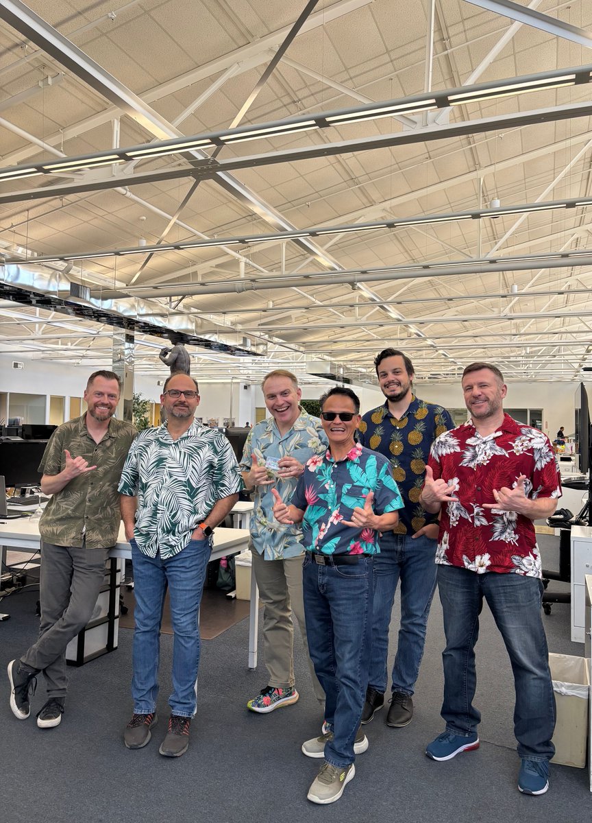 thermacorp's tweet photo. We brought a touch of the tropics to work last Friday! 🌴🌺 Our Spirit Month's Hawaiian theme filled the workplace with vibrant energy and amazing team spirit.

#Thermanews #ImagineDesignBuild #SolutionsProvider #MechanicalContractor #wearelegence https://t.co/7qXW2UhxFW