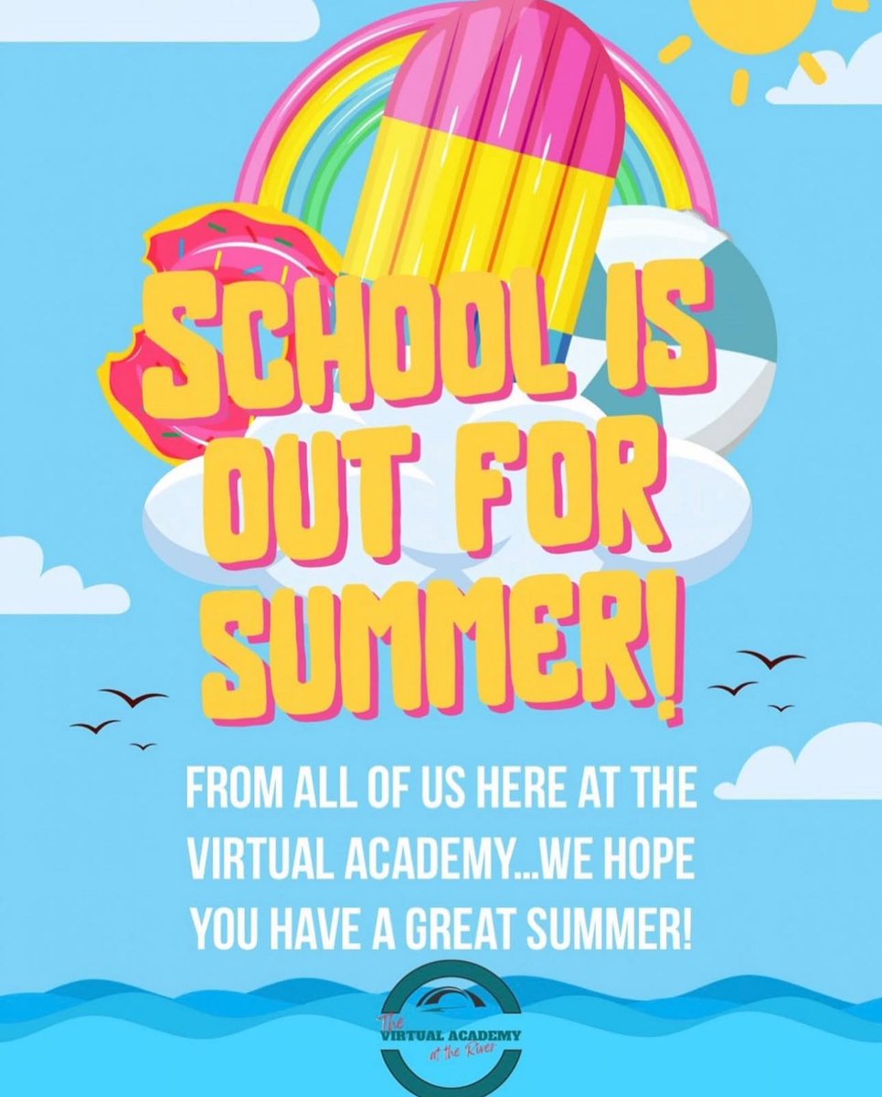 Have a wonderful summer break!! ☀️

<a href="/ARKRIVERESC/">Arkansas River ESC</a> 

#thevirtualacademyattheriver #digitallearning #distancelearning #YourBestSolution #virtuallearning