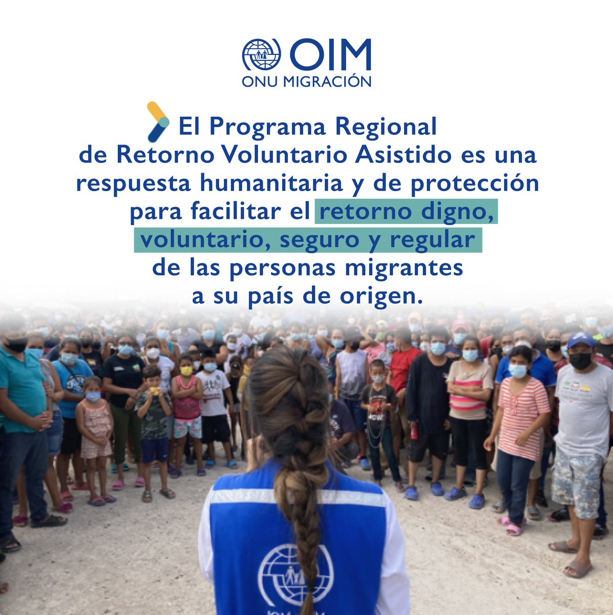 El retorno es un derecho en todos los procesos migratorios 💙. El Programa Regional de Retorno Voluntario Asistido (#RVA) es una opción segura, digna y voluntaria para que las personas #migrantes puedan regresar a su país🌎.

🔗Conoce más aquí: bit.ly/PRRVA-C