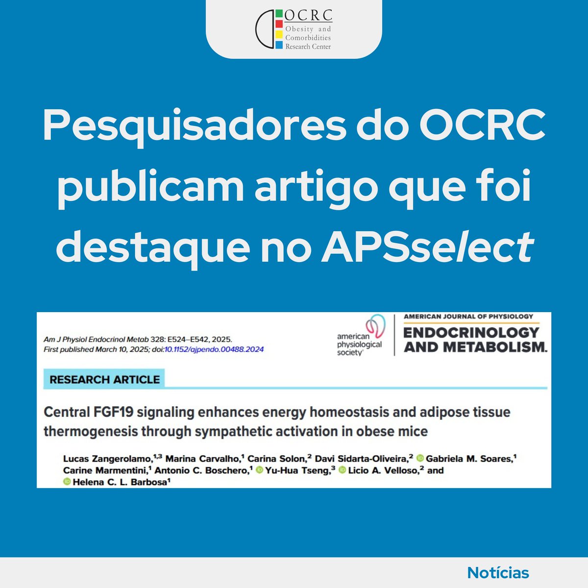 CEPID OCRC (@cepidocrc) on Twitter photo Confira o artigo: journals.physiology.org/doi/epdf/10.11…
<a href="/APSPublications/">APS Publications</a> <a href="/AJPEndoMetab/">AJP-Endocrinology and Metabolism</a> Confira o artigo: journals.physiology.org/doi/epdf/10.11…
<a href="/APSPublications/">APS Publications</a> <a href="/AJPEndoMetab/">AJP-Endocrinology and Metabolism</a>