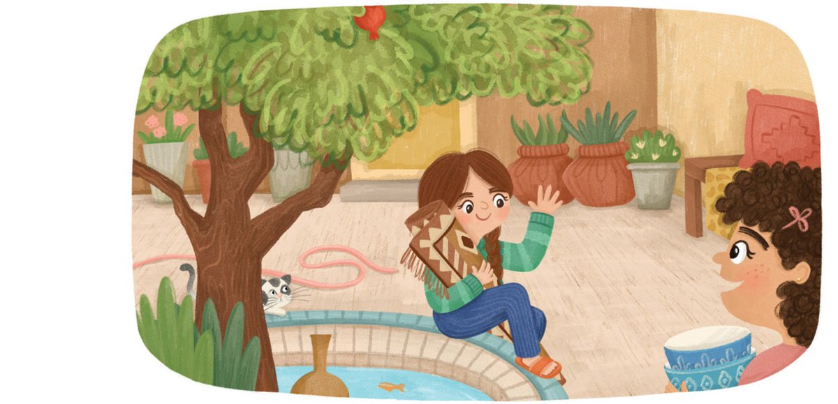 Sleeping Bear Press (@sleepingbearbks) on Twitter photo Yasi and Mina love playing under the tree in the courtyard of their apartment in Tehran. But one day, Yasi tells her friend that her family is moving to the US. “Yasi and Mina’s Pomegranate Tree,” by Nikoo Yahyazadeh and <a href="/Serinehel/">Serineh Eliasian</a> is out now at tinyurl.com/m86fhrbp👭🌳 Yasi and Mina love playing under the tree in the courtyard of their apartment in Tehran. But one day, Yasi tells her friend that her family is moving to the US. “Yasi and Mina’s Pomegranate Tree,” by Nikoo Yahyazadeh and <a href="/Serinehel/">Serineh Eliasian</a> is out now at tinyurl.com/m86fhrbp👭🌳